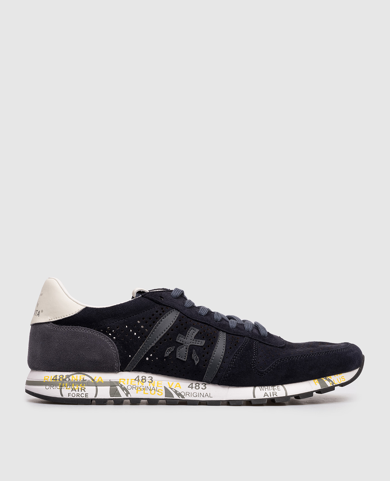 

Eric blue suede sneakers with perforations Premiata