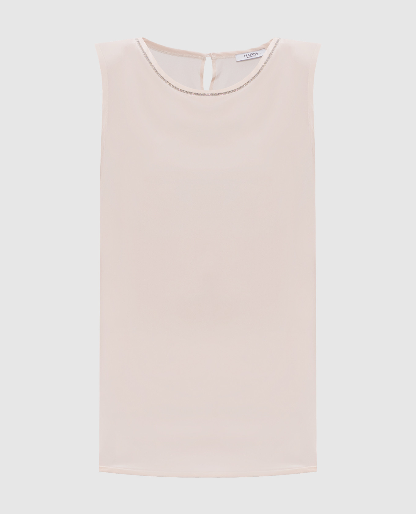 

Beige silk top Peserico