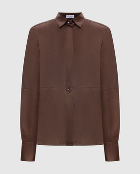 Brunello Cucinelli Brown silk blouse M0C59NR516