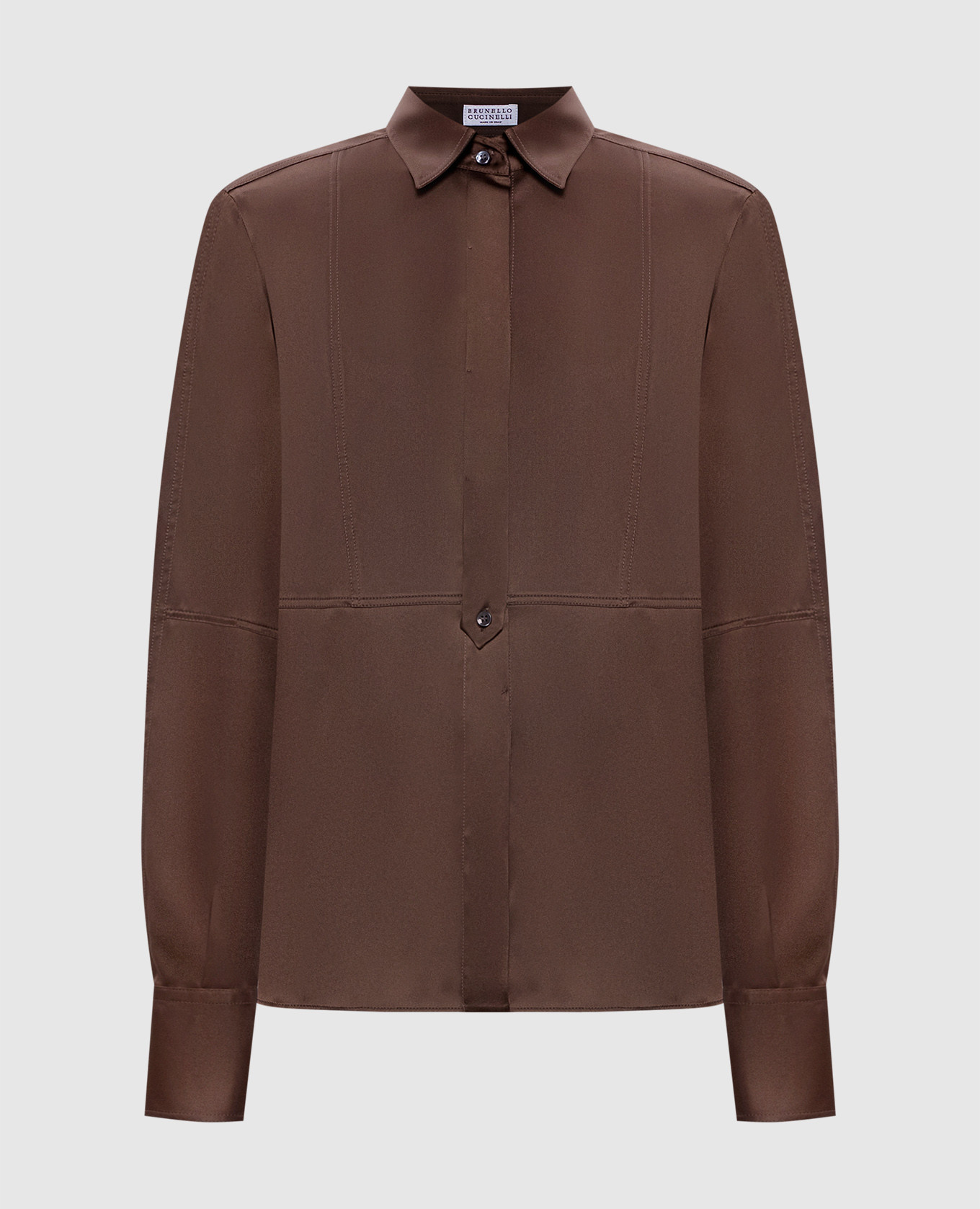 

Brown silk blouse Brunello Cucinelli