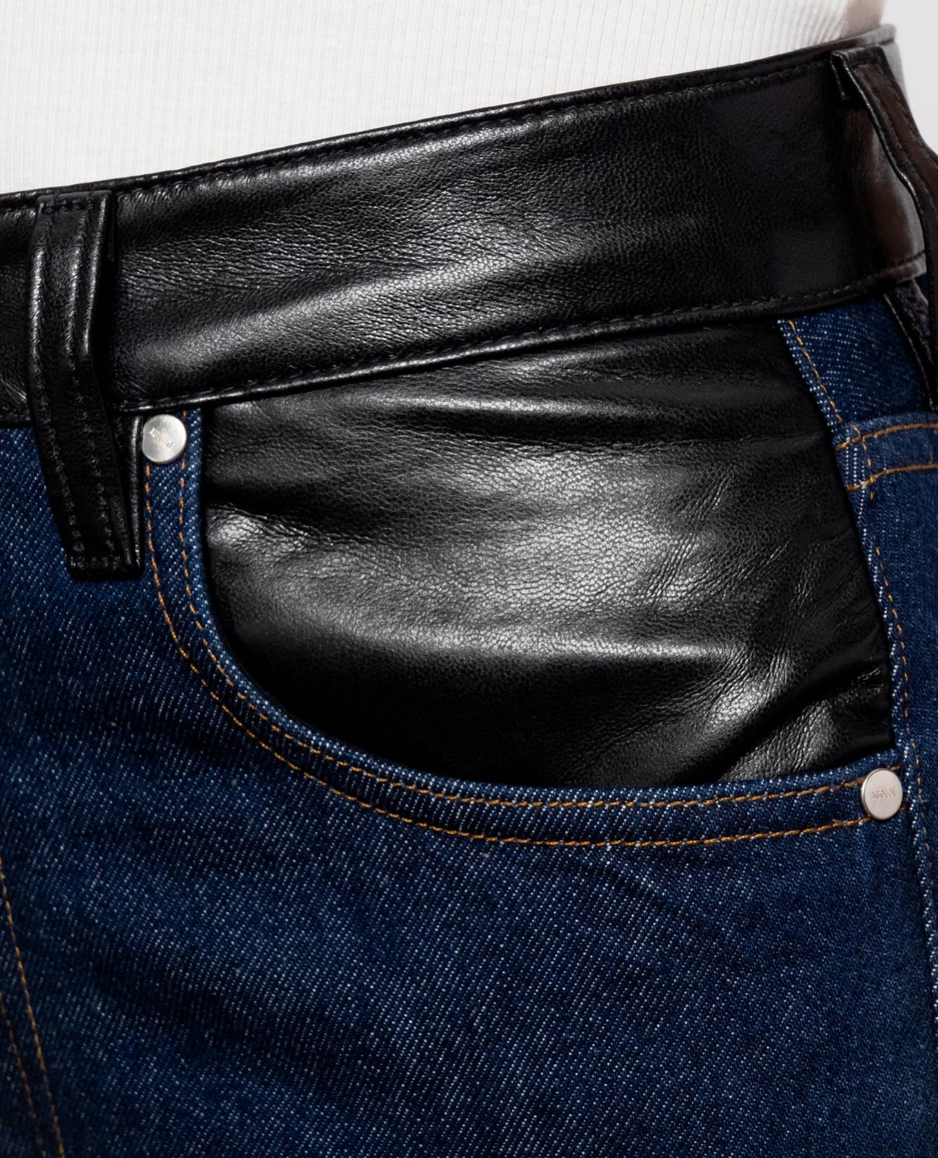 Morgan blue jeans with inserts AGOLDE 5