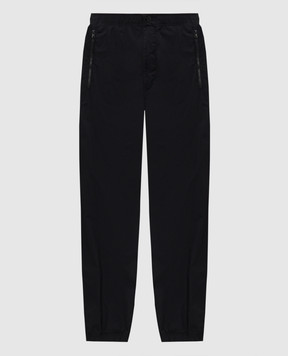 Stone Island Black joggers with logo patch L1S153100048S0375