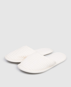 L'appartement Mia ivory slippers MIASLIPPERS