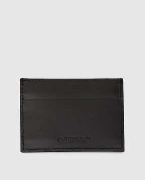 Off-White Black leather Jitney cardholder OWMND18F26LT01