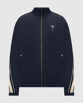 Palm Angels Blue sports jacket with branded ribbon PAMBD006FB001