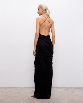 Versace Black dress with drapery 10246921A12497