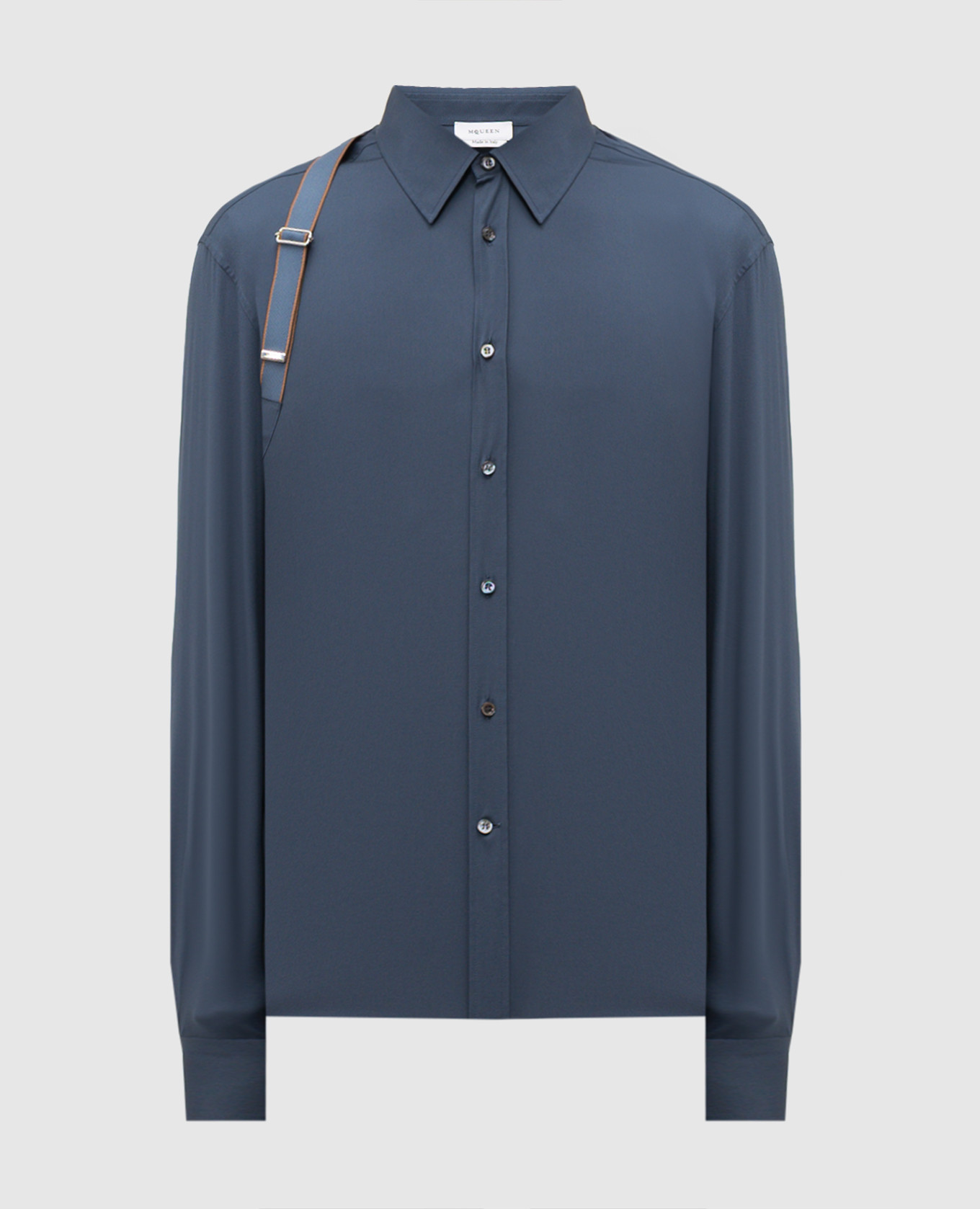 

Blue Harness Shirt Alexander McQueen, Navy blue
