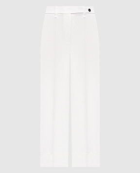 Brunello Cucinelli White linen pants MH126P9184