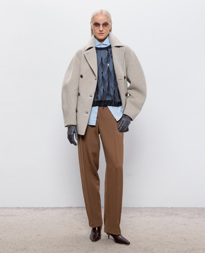 Brunello Cucinelli Brown wool pants MG548P9277
