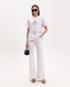 Ballantyne White T-shirt with print BLW254UCTH4