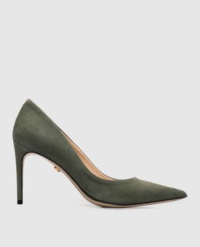 Babe Pay Pls Green suede shoes 201801ZA