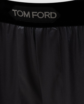 Tom Ford Grey silk boxers with logo T4LE41010