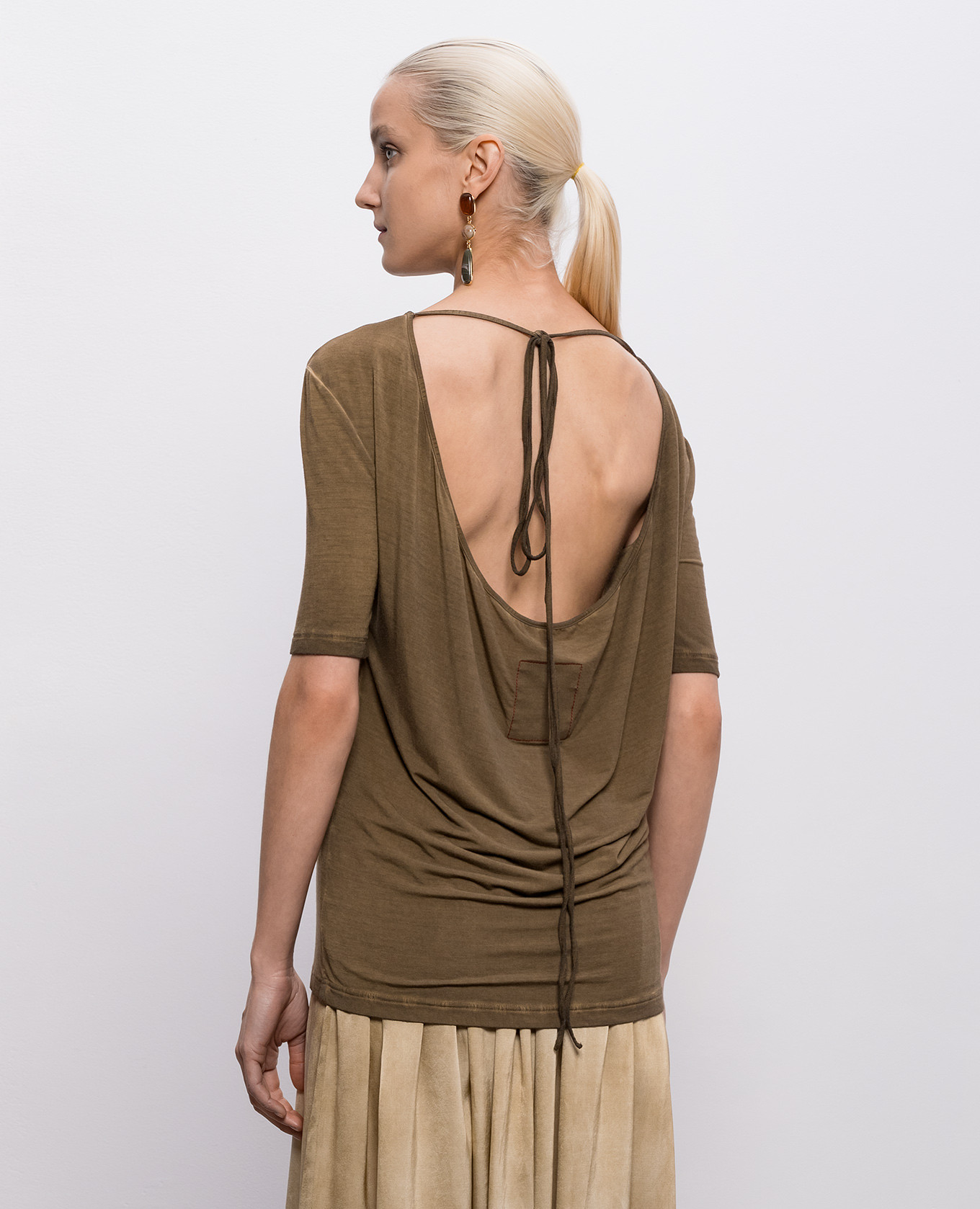 

Brown T-shirt Tea UMA WANG