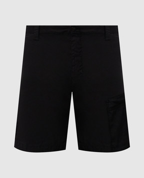 C.P. Company Black linen shorts MBE252A110658G