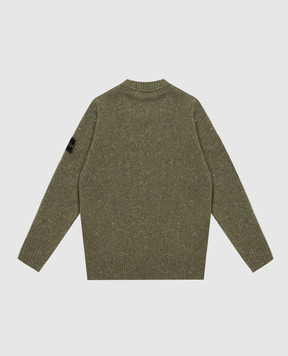 Stone Island Children's green sweater with wool L2S165100005S0M1968
