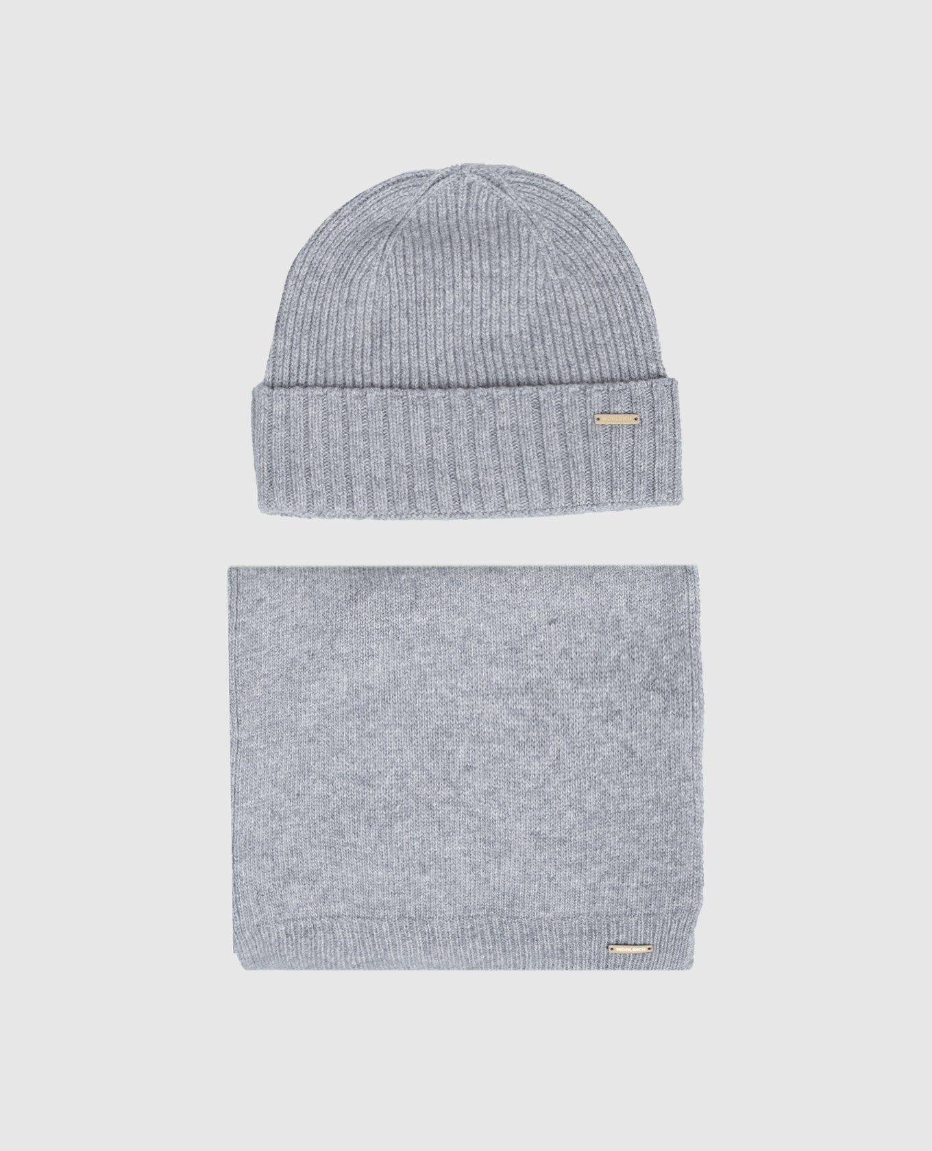 

Set of gray hat and scarf with wool Woolrich, Grey
