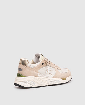 Premiata Beige combination sneakers Mased MASED8116