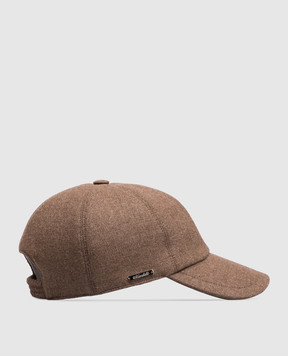 Enrico Mandelli Brown wool and cashmere cap CAP4015804
