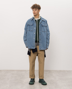 Ami Paris Blue denim jacket HJK967DE0046