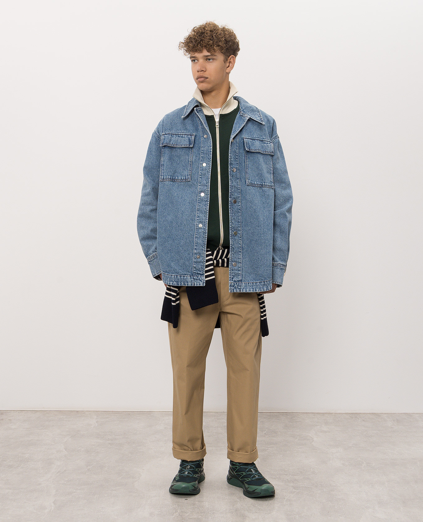 Blue denim jacket Ami Paris 2