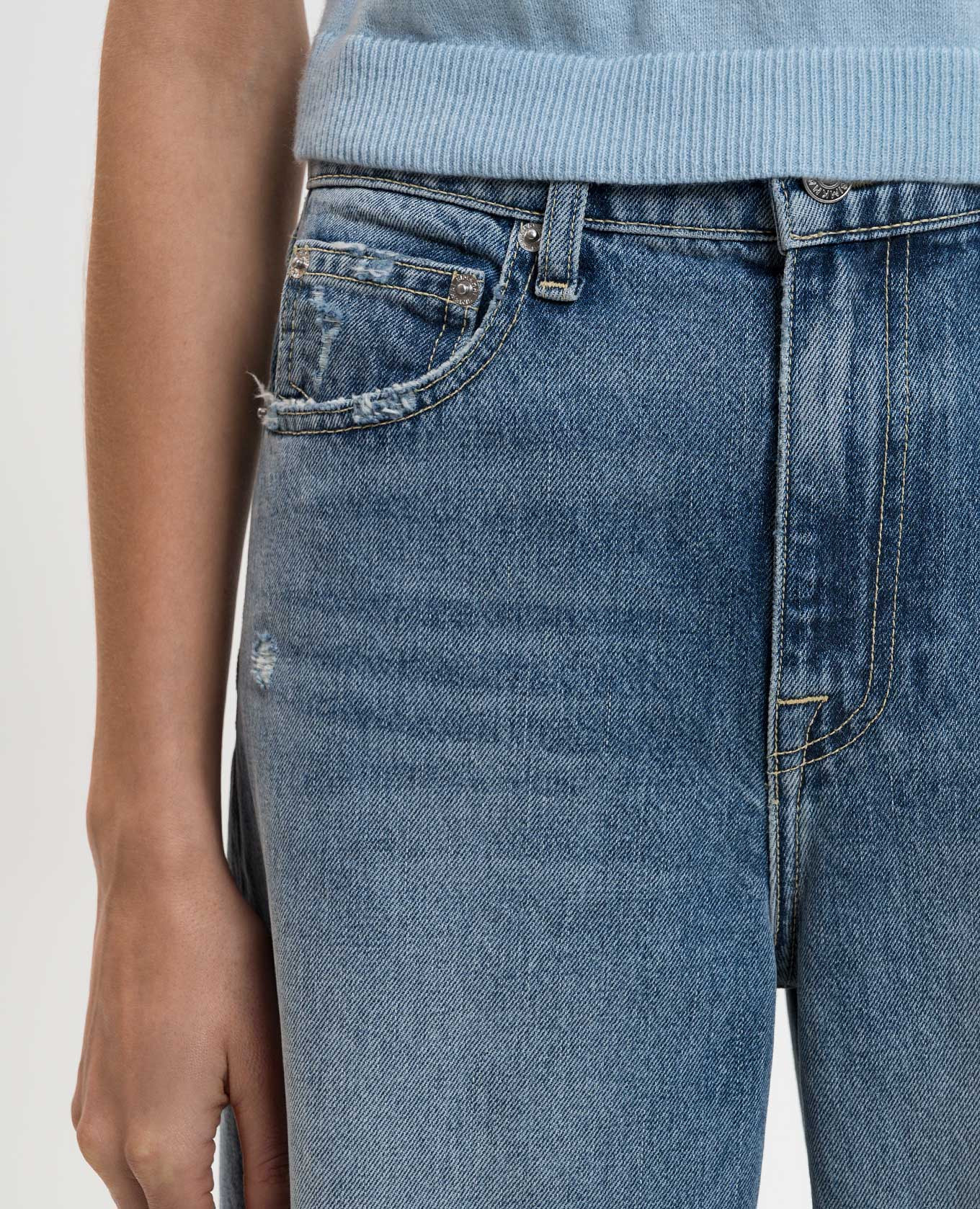 

Willoughby blue ripped jeans Simkhai, Light blue