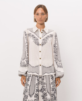 Twinset Ivory printed blouse 262TP267D