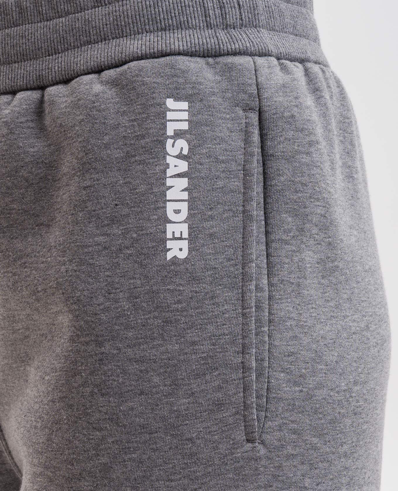 Grey insulated joggers with logo print Jil Sander 5