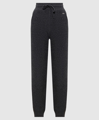 Klara dark grey wool and cashmere joggers