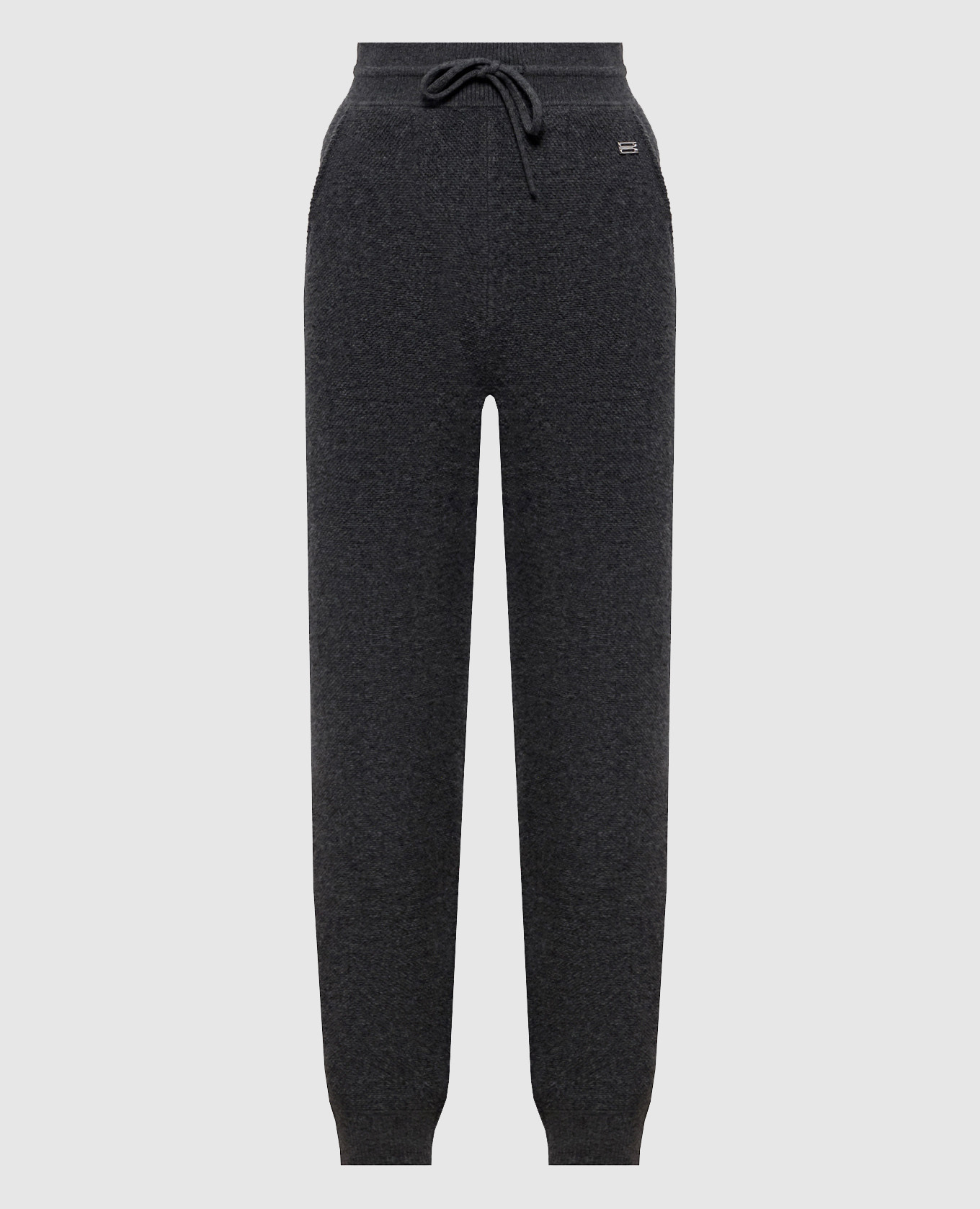 Klara dark grey wool and cashmere joggers