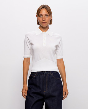 Givenchy Ivory silk polo BW61L64ZUU
