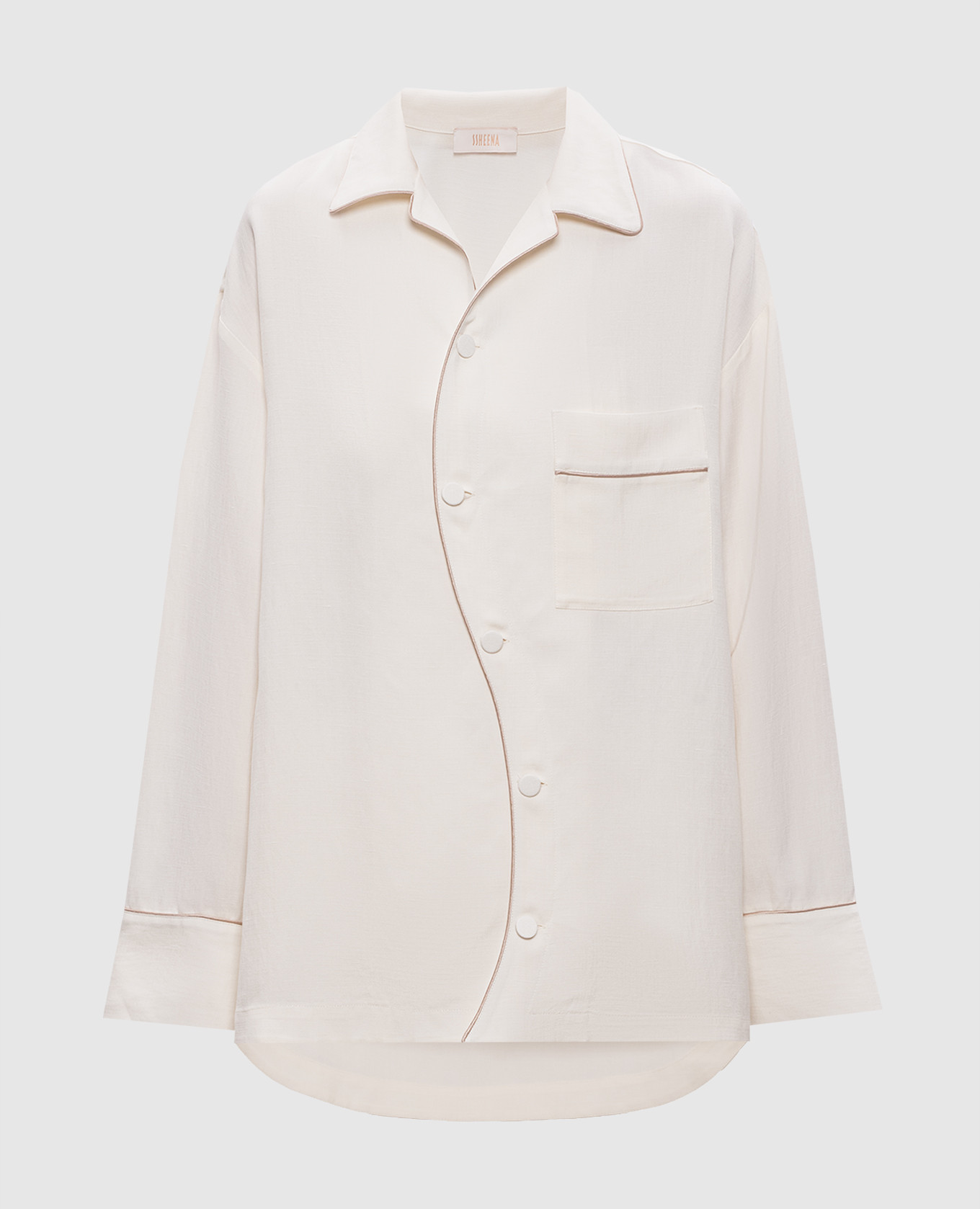 Chemise beige Cody avec lin