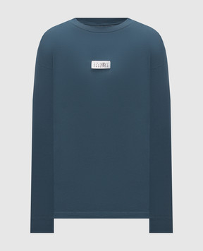 Maison Margiela MM6 Blue longsleeve with patch SH0NH0028M20258