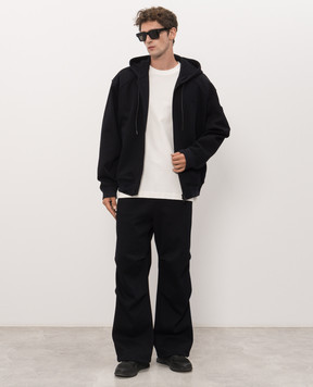 Juun.j Black sweatpants with logo embroidery JC6921P12R