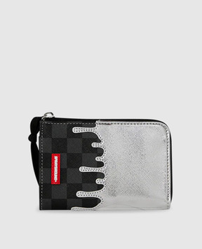 Sprayground CHROME SPECTRE children's wallet with logo 910W8931NSZ