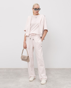 Off-White Pink T-shirt with Paint Arrow logo print 44MAA120S26J00R