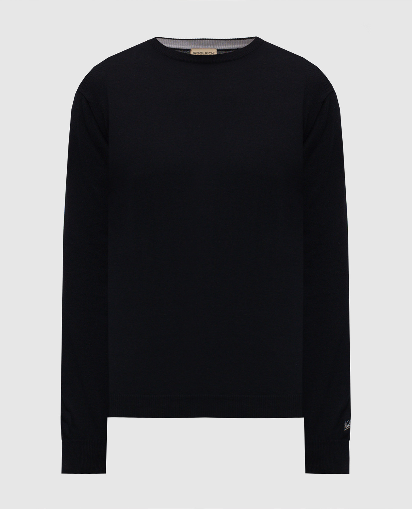 

Blue sweater with logo embroidery Woolrich