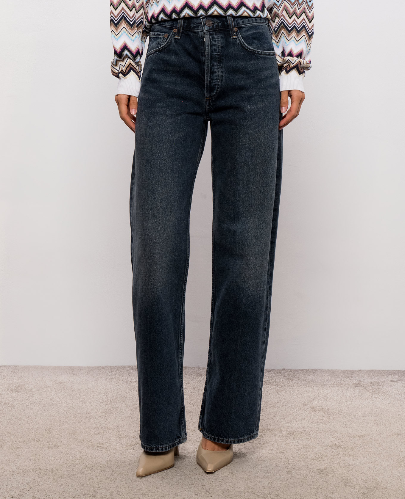 Arc blue distressed jeans AGOLDE 3