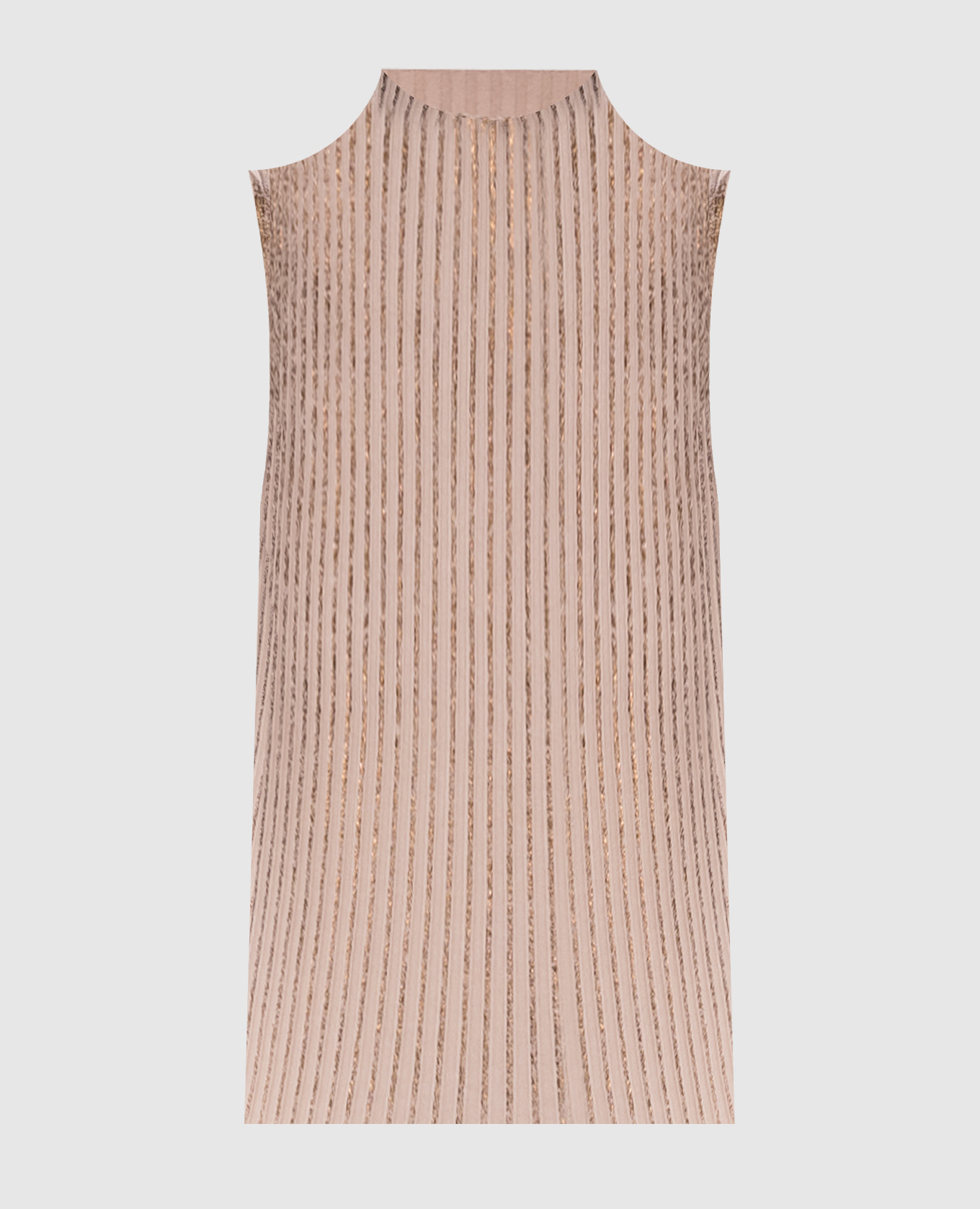 Beige ribbed top