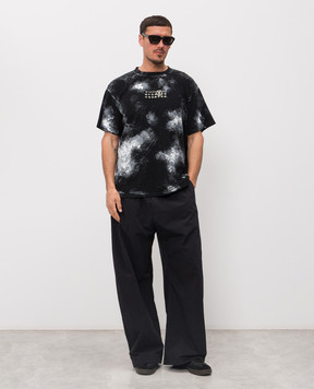 Maison Margiela MM6 Black printed T-shirt SH2GC0039M20048