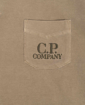 C.P. Company Children's khaki polo shirt CUM010LFC001014
