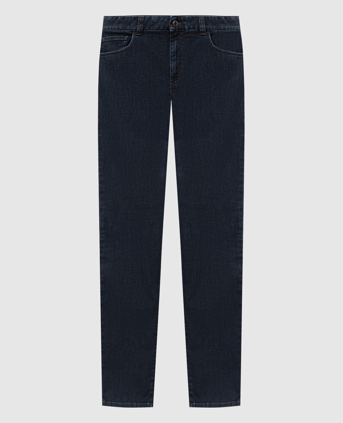 

Blue jeans with logo patch Canali