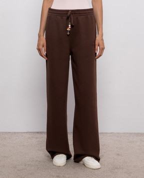 Casablanca Brown insulated track pants WPF26JTR38101
