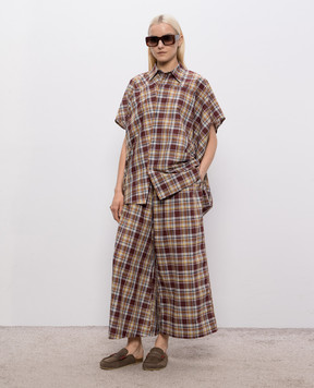 Sofie D`Hoore Balder loose-fit checked shirt BALDERCHECK