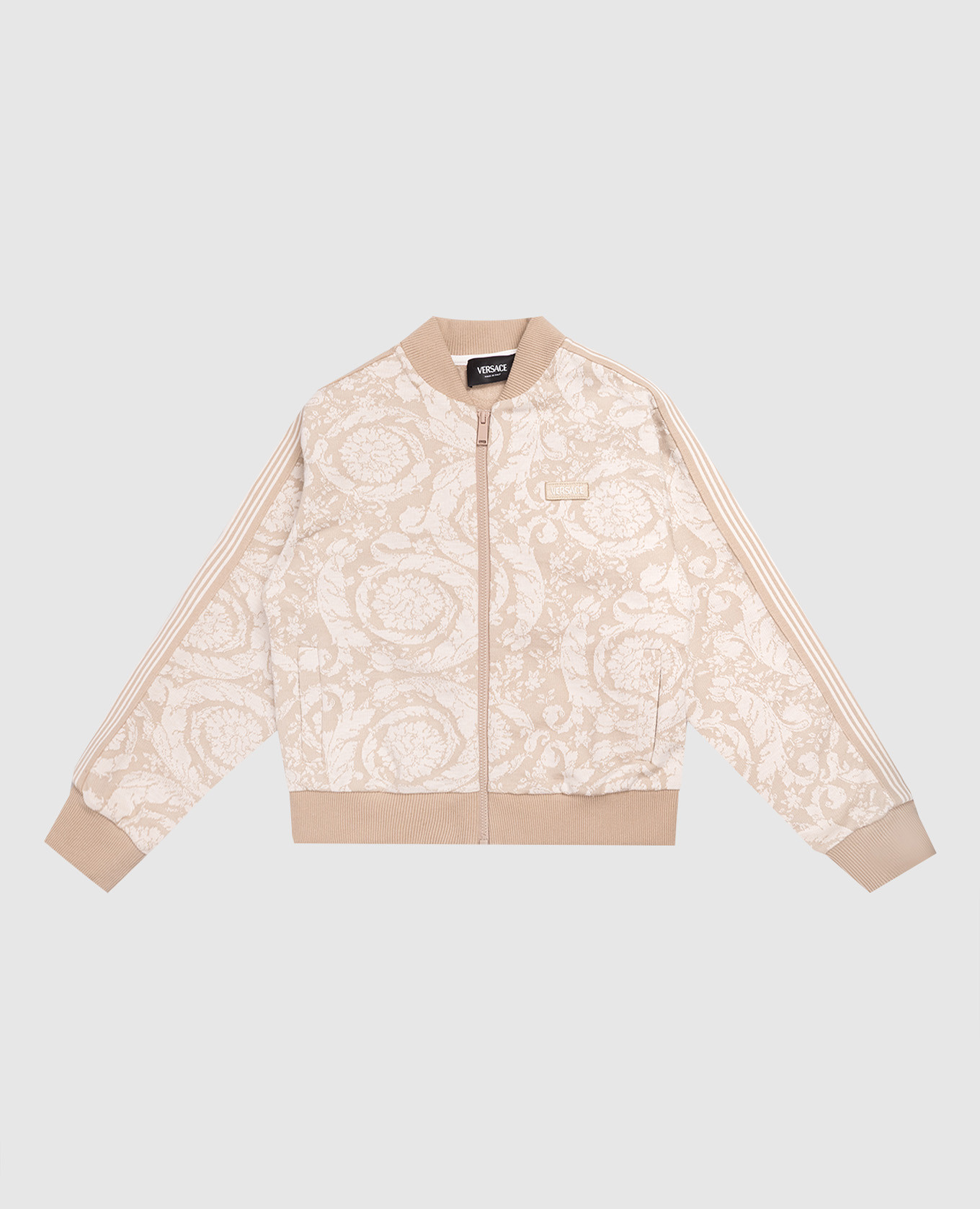 

Children's beige sports jacket with a pattern Versace