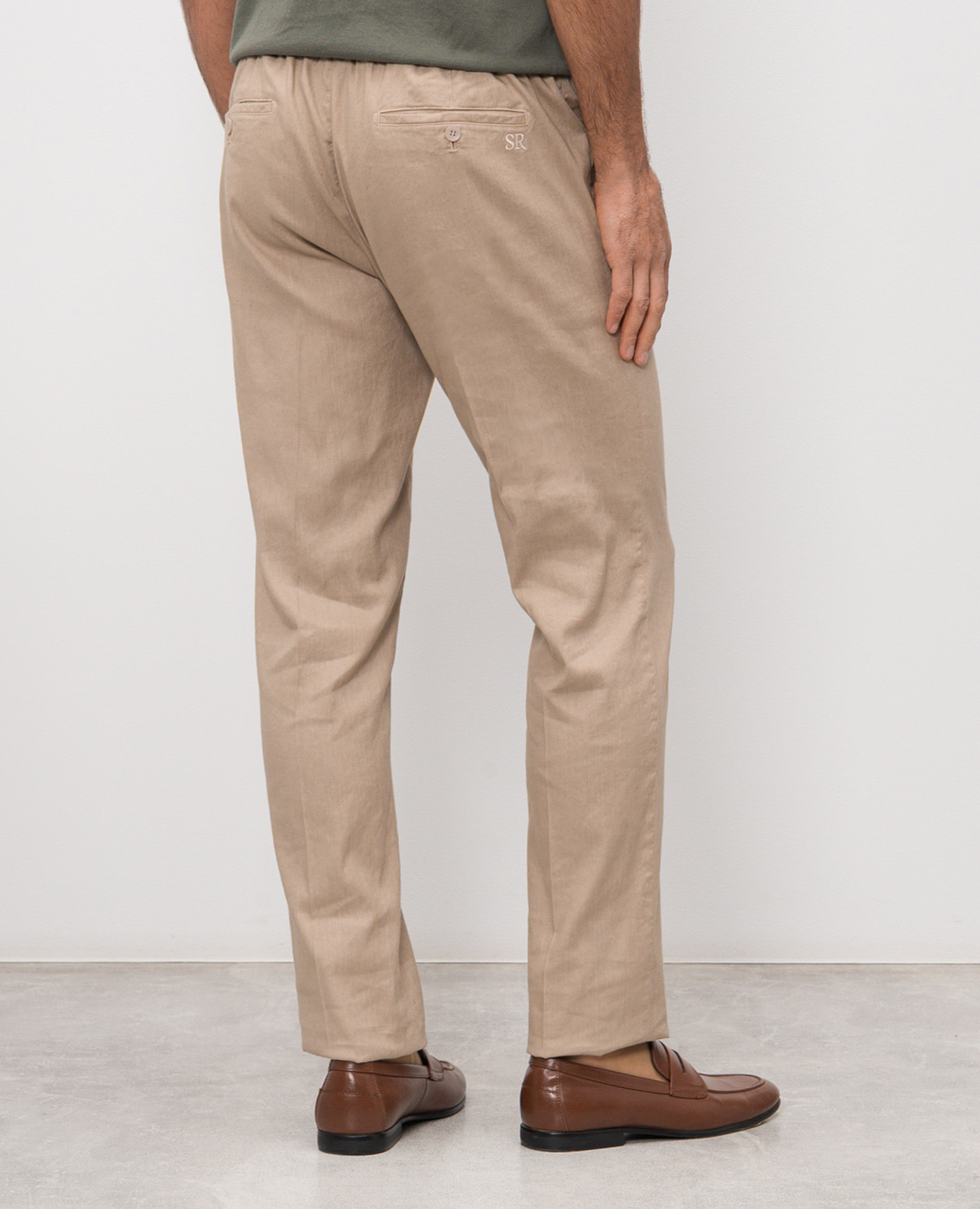 

Beige linen pants Stefano Ricci