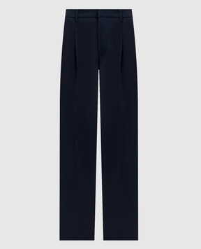 Dondup Blue wool pants DP840WS0115DXXX