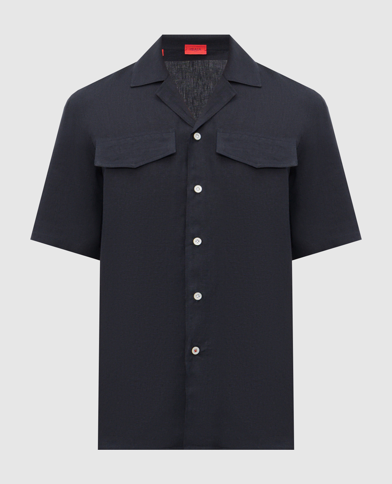 Chemise en lin bleu