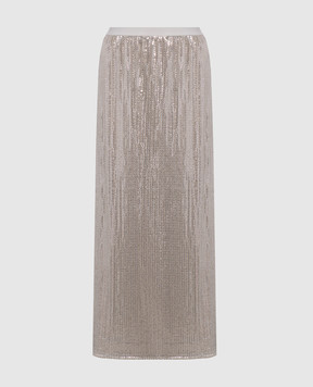 Max & Co Beige ECO skirt with sequins MCOECO