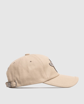 Juun.j Beige Metamorphosis cap with applique JC618BP03A