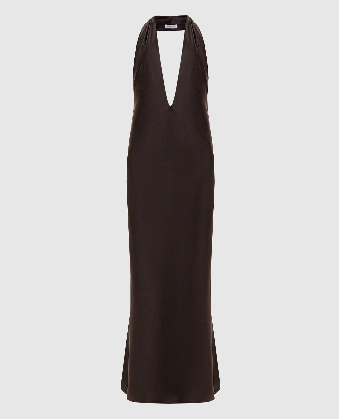 

Maren brown maxi dress with open back 16Arlington